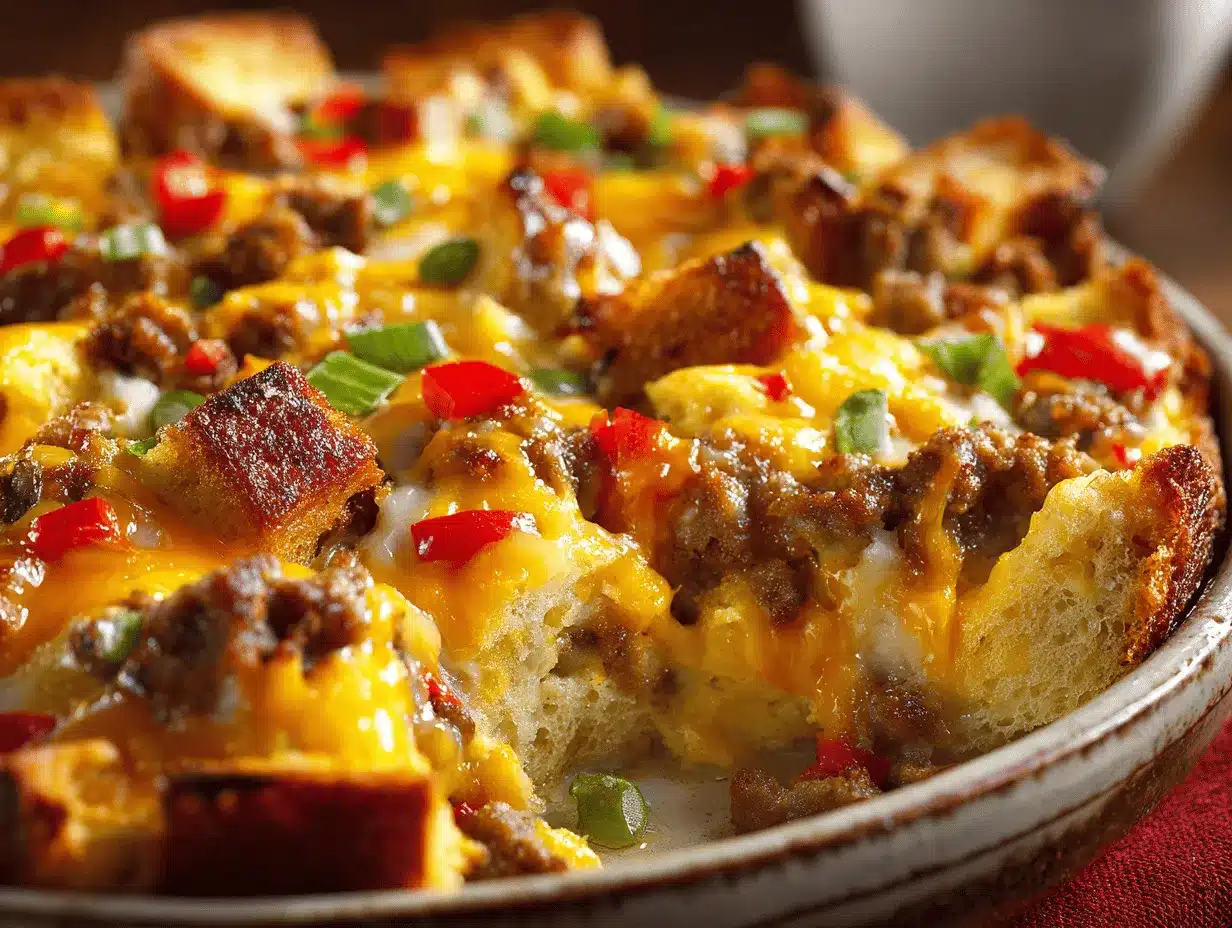 crockpot sausage breakfast casserole preparation steps
