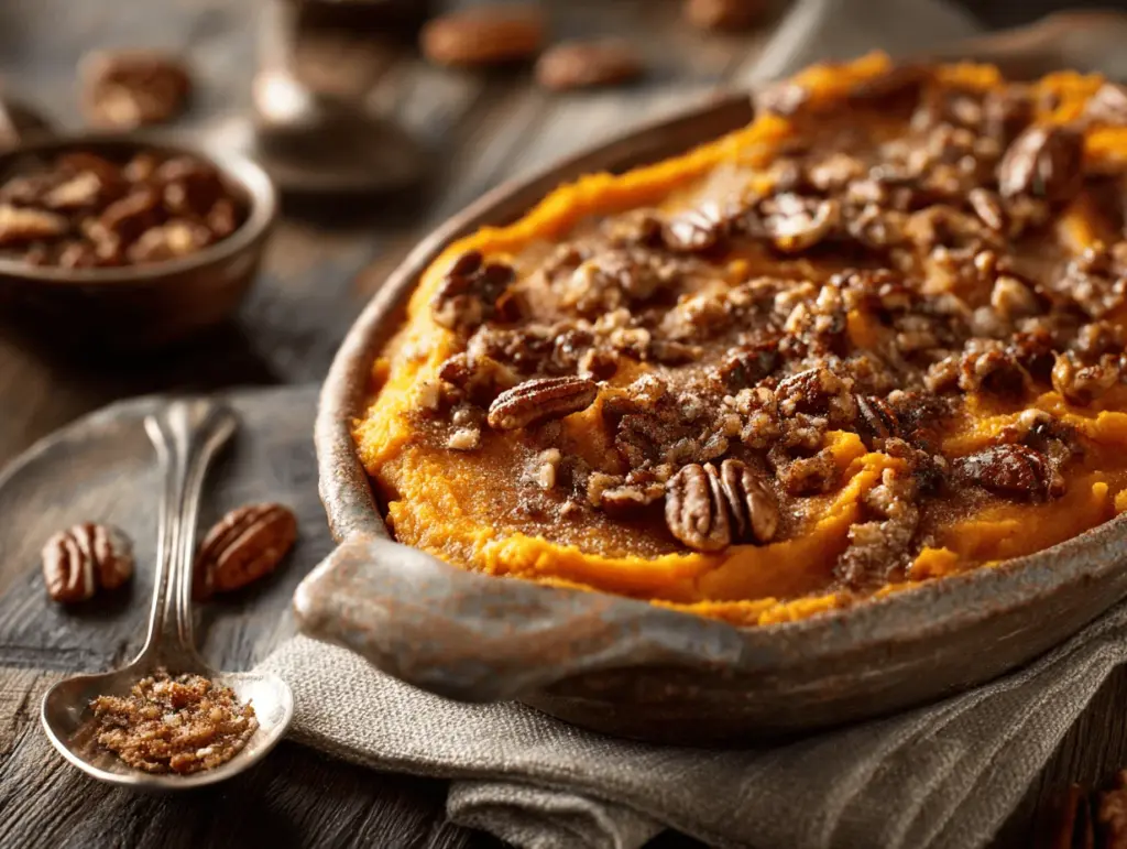 Crockpot sweet potato casserole - featured image