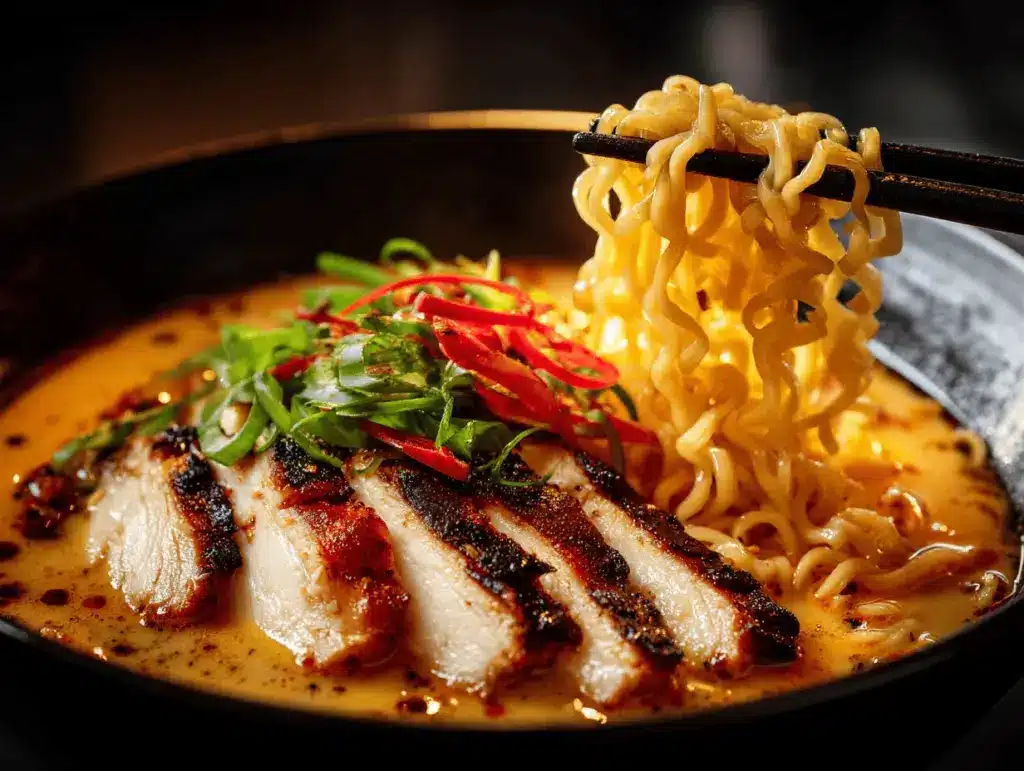 fiery chicken ramen - featured image