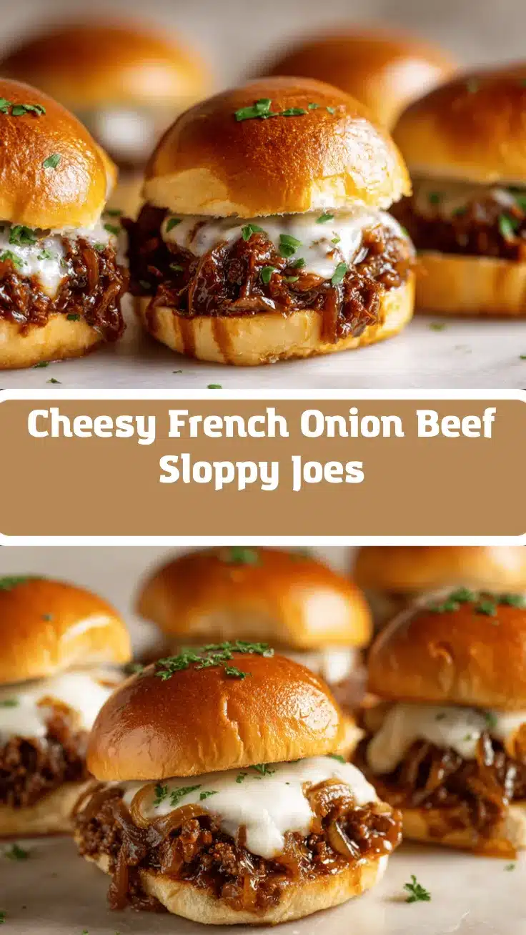 French Onion Beef Sloppy Joes recipe