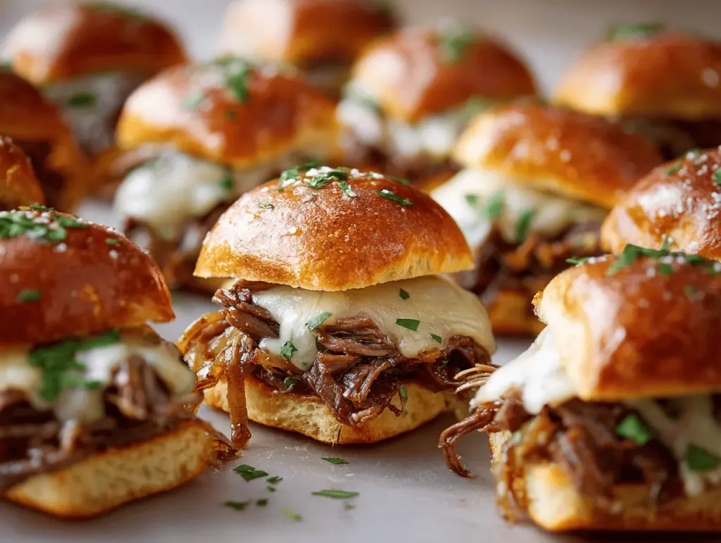French Onion Philly Cheesesteak Sliders - featured image