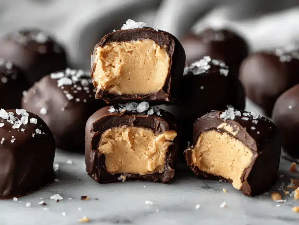 frozen peanut butter Greek yogurt bites - featured image