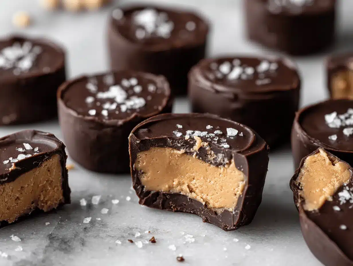 frozen peanut butter Greek yogurt bites preparation steps