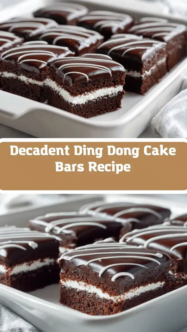 Hostess Ding Dong cake bars recipe