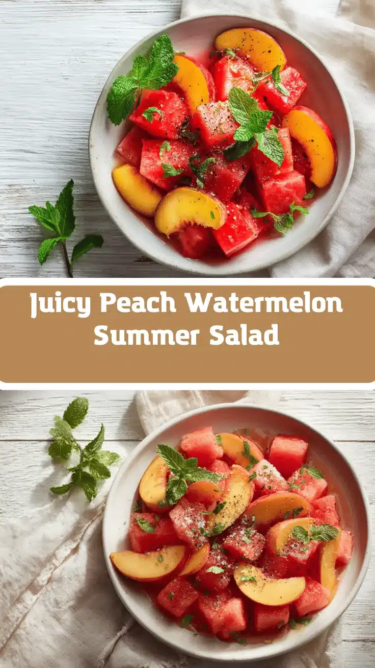 peach watermelon salad recipe