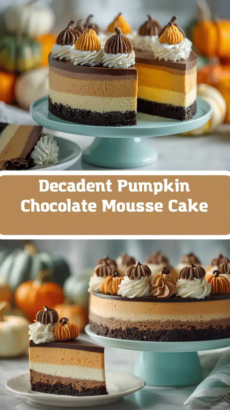 pumpkin chocolate mousse cake recipe