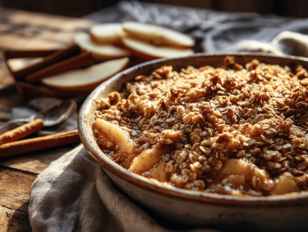 slow cooker apple crisp - featured image