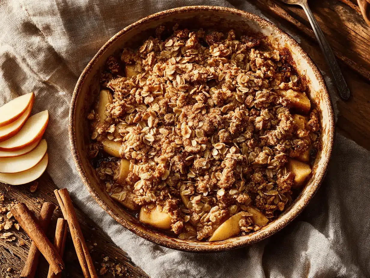 slow cooker apple crisp preparation steps