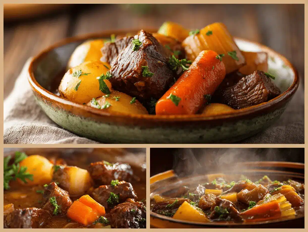 slow cooker beef stew preparation steps