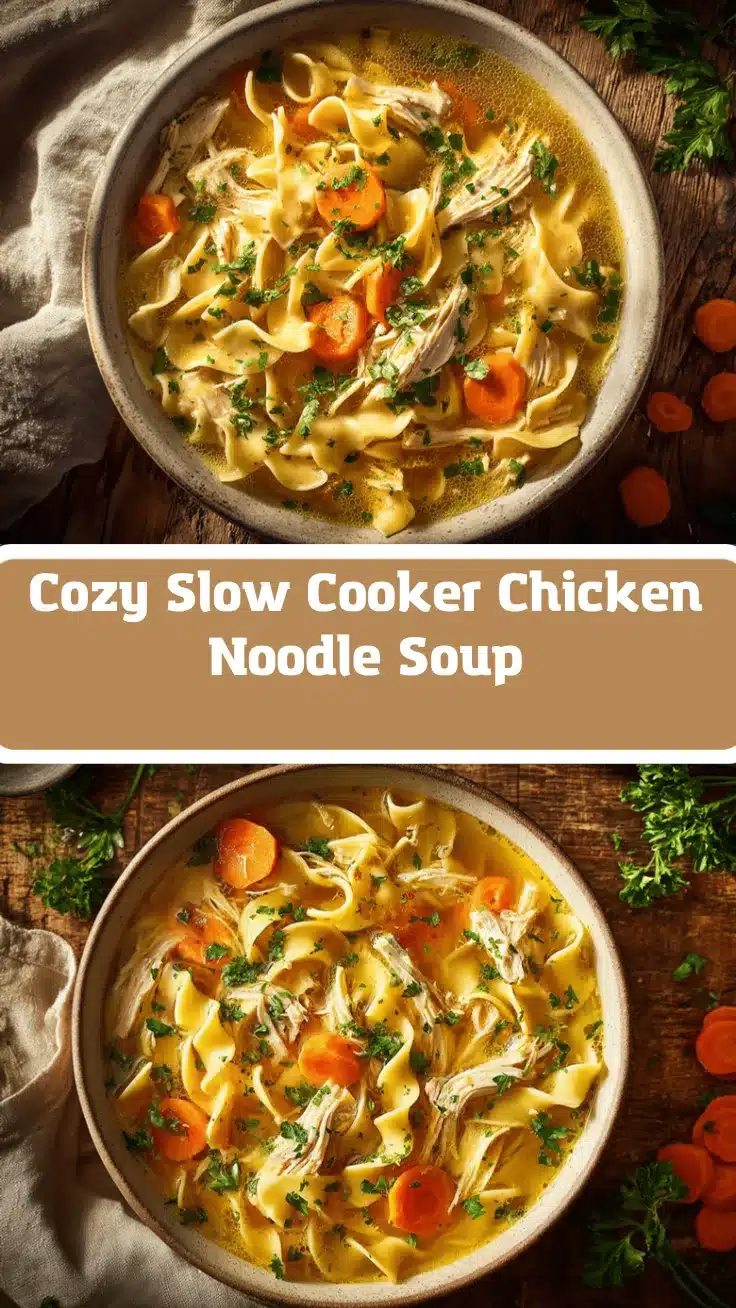slow cooker chicken noodle soup recipe