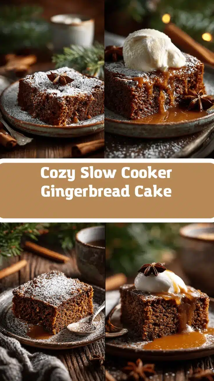 slow cooker gingerbread cake recipe