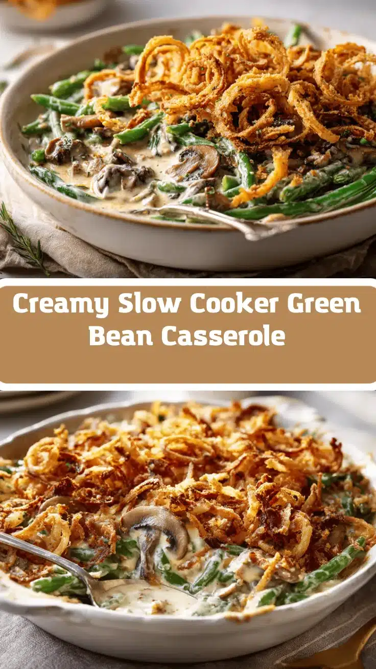slow cooker green bean casserole recipe