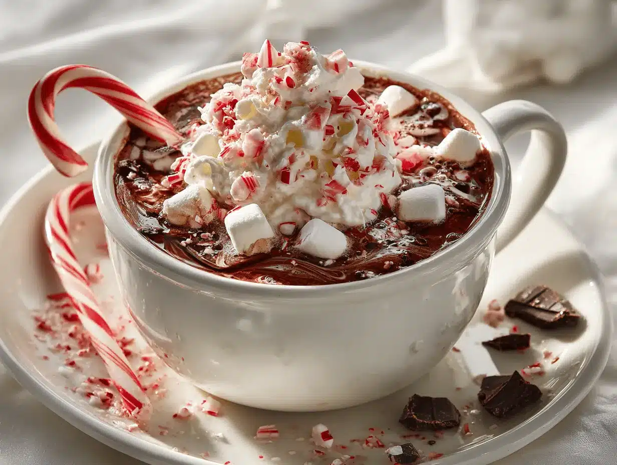 slow cooker peppermint hot chocolate preparation steps