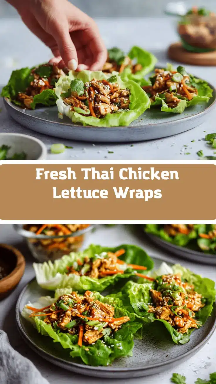 Thai chicken lettuce wraps recipe