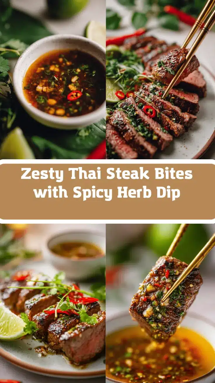 Thai-inspired grilled steak bites recipe