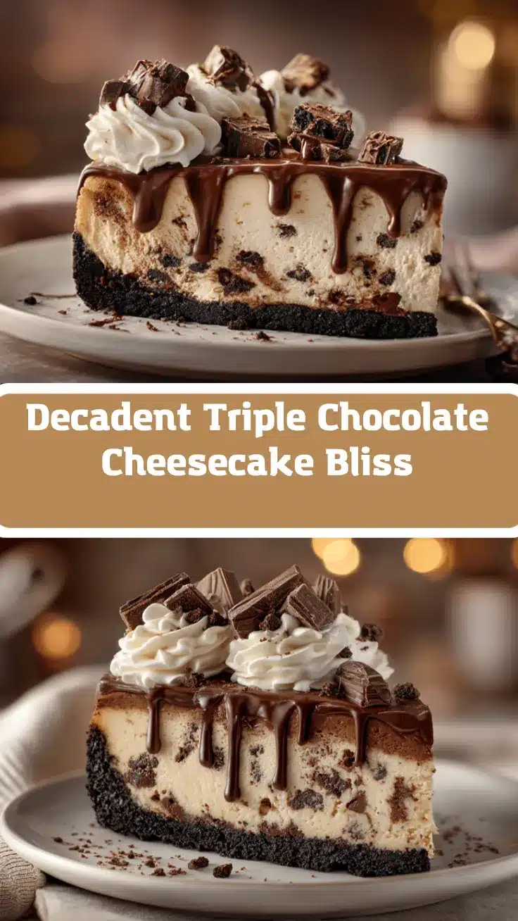 triple chocolate cheesecake recipe