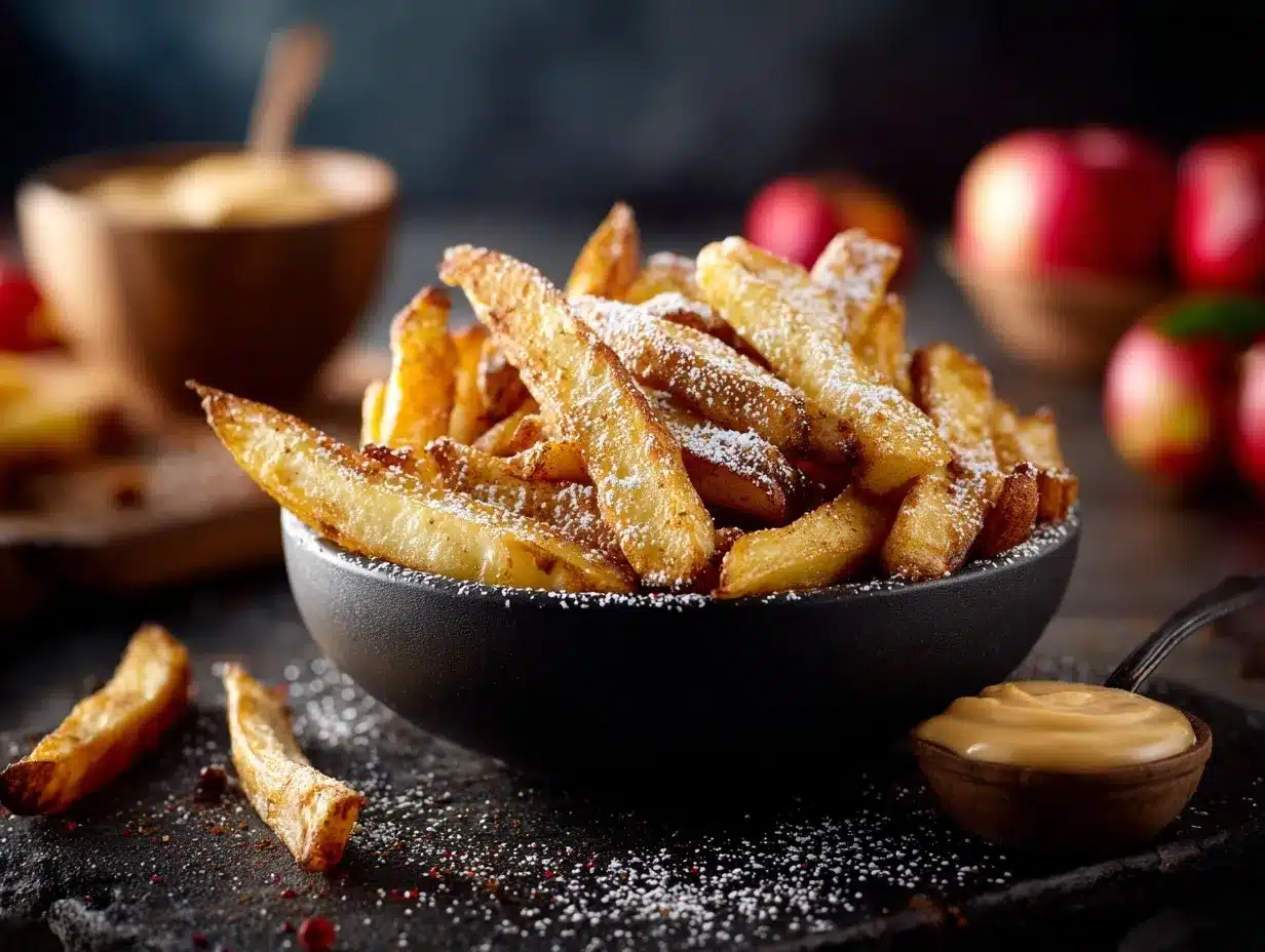 Air Fryer Apple Fries preparation steps