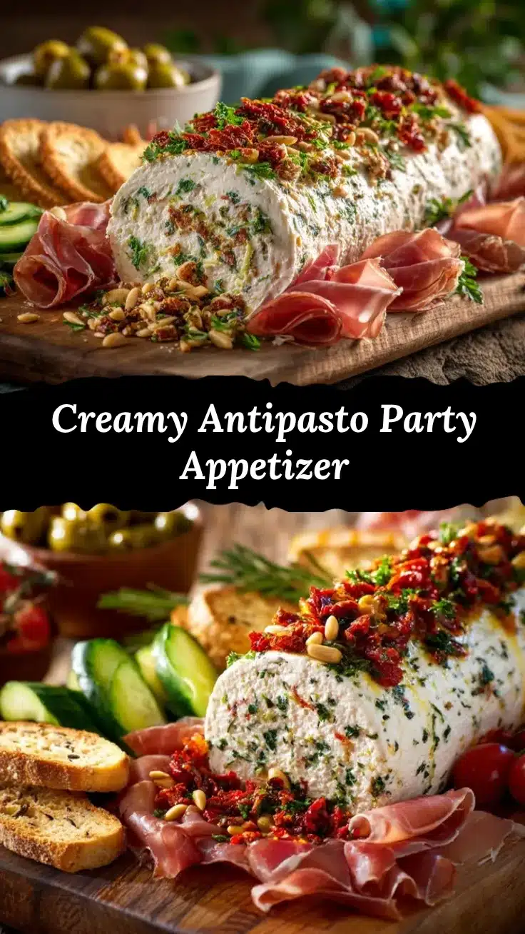 antipasto cream cheese log recipe