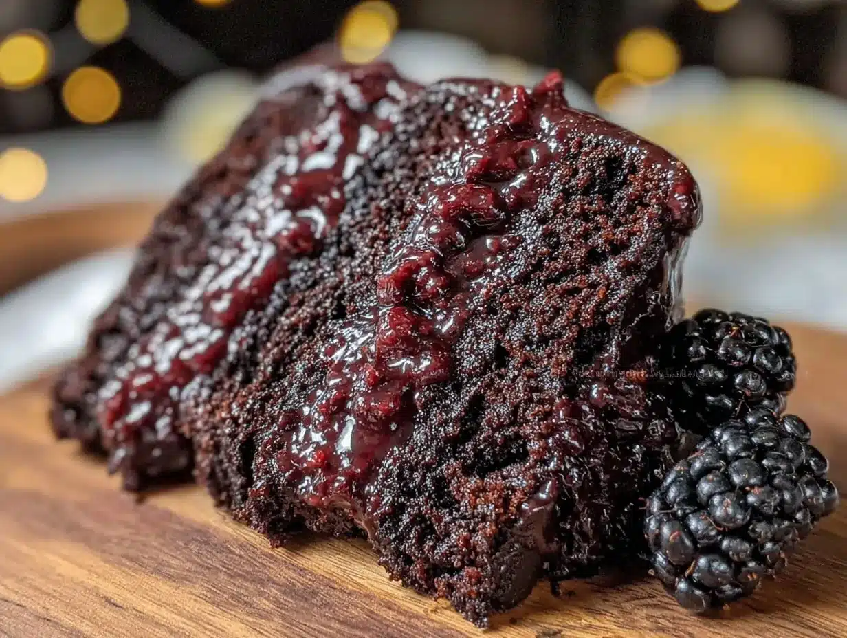 Blackberry Velvet Cake preparation steps
