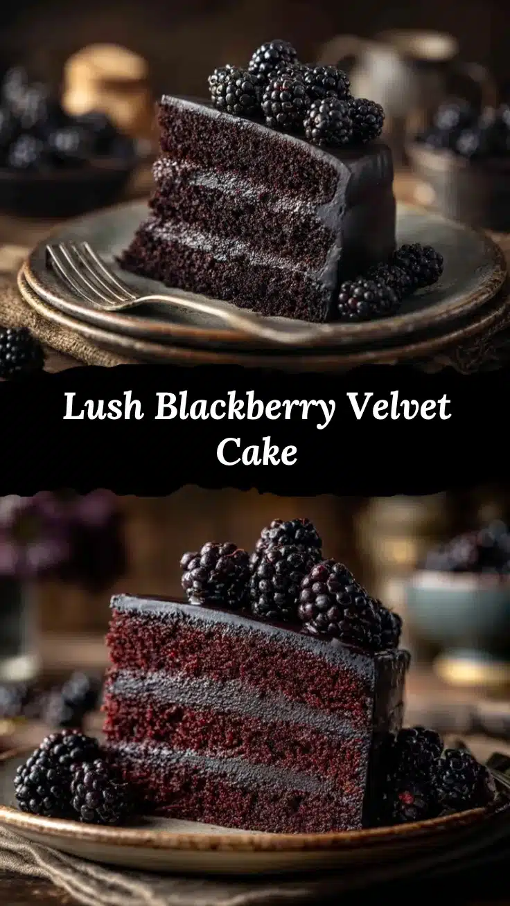Blackberry Velvet Cake recipe