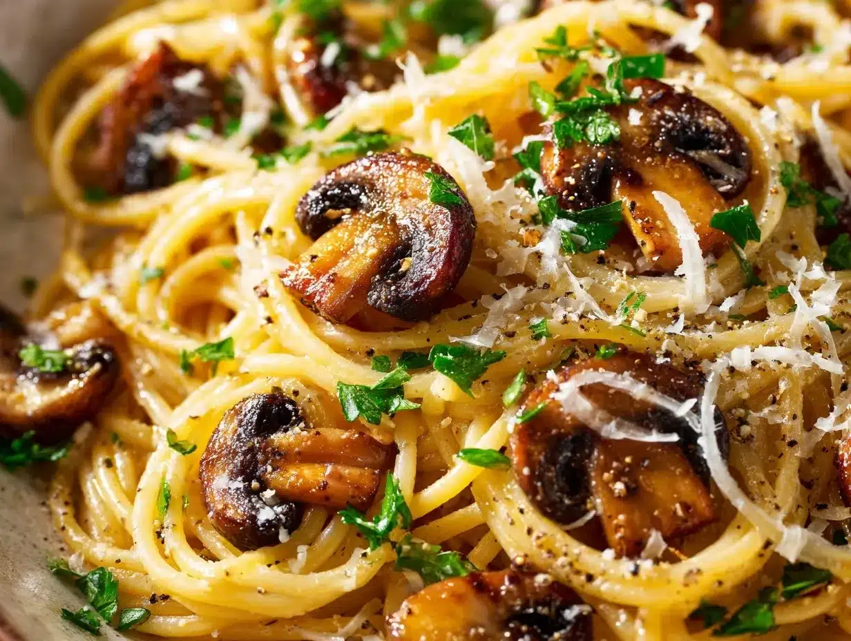 brown butter mushroom pasta preparation steps