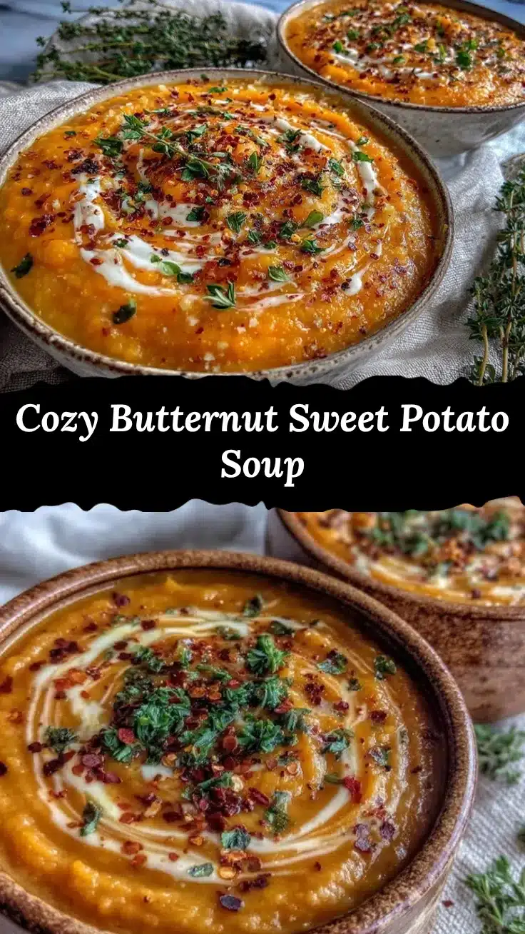 butternut squash sweet potato soup recipe