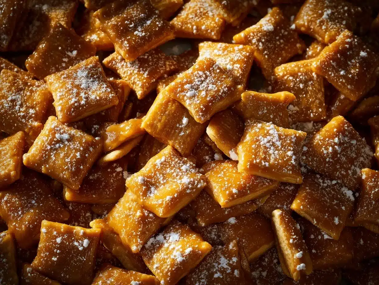 caramel apple puppy chow preparation steps