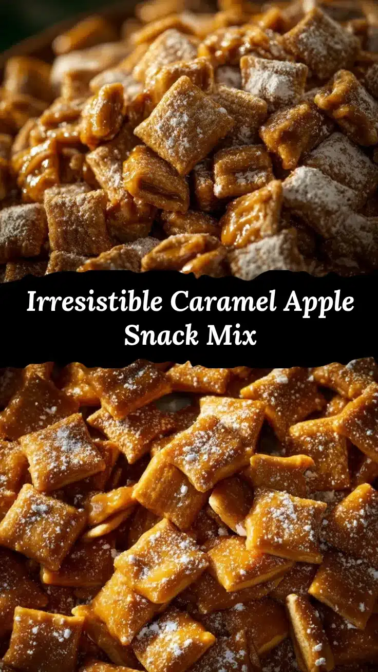 caramel apple puppy chow recipe