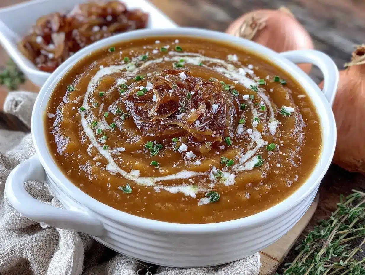 caramelized onion potato soup preparation steps