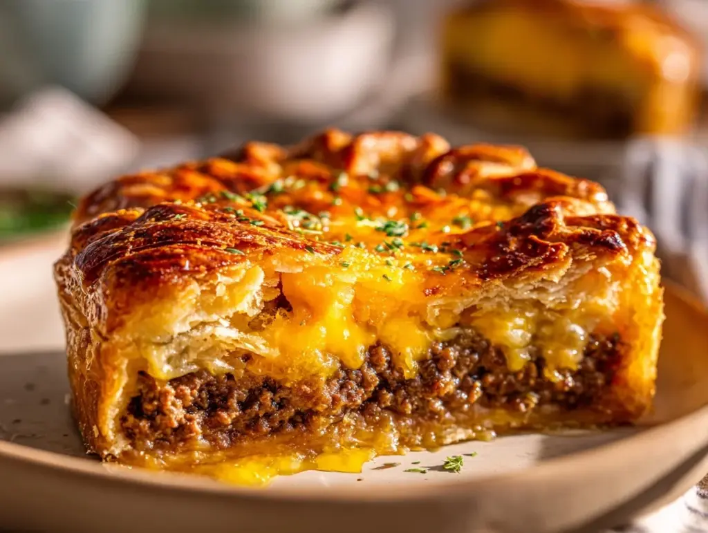 cheeseburger pie - featured image