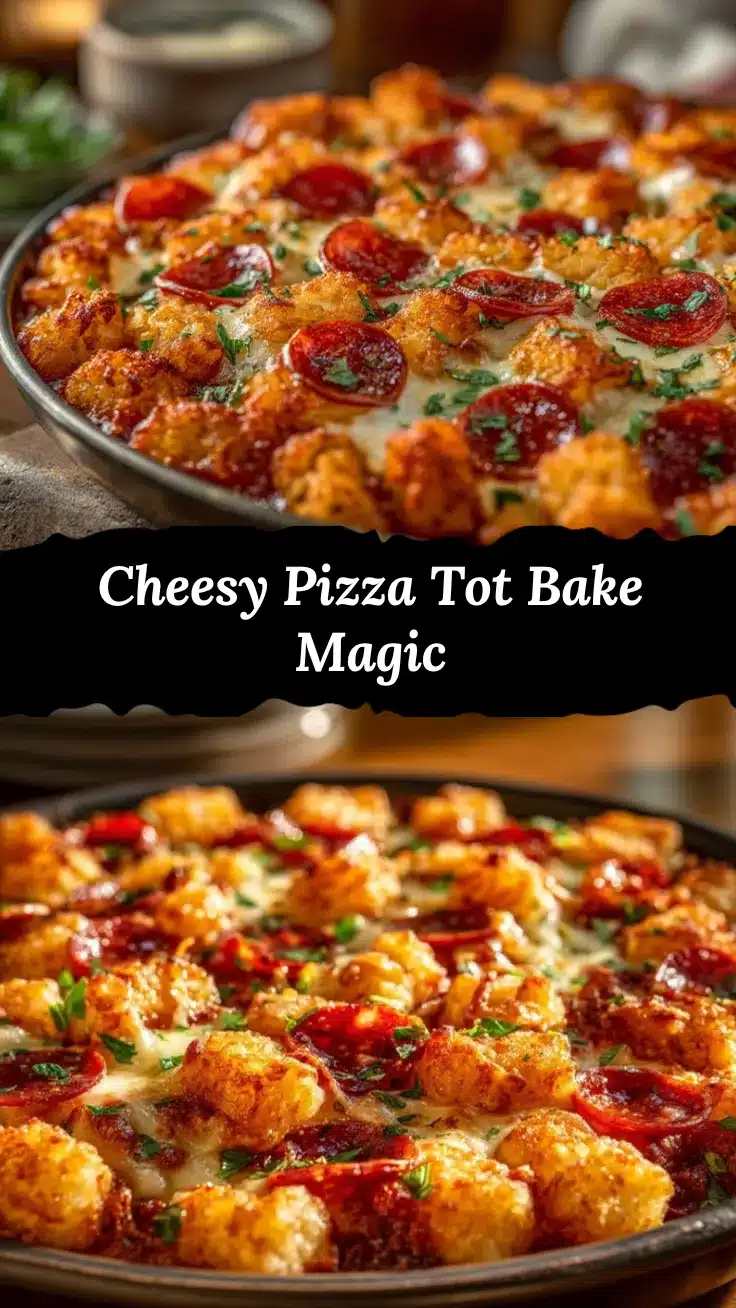 cheesy pizza tot casserole recipe