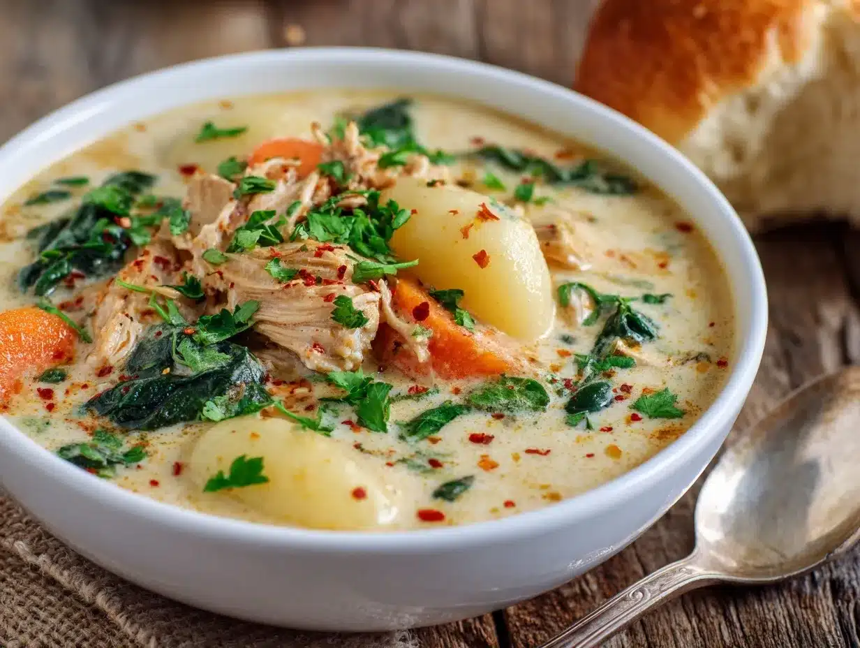chicken gnocchi soup preparation steps