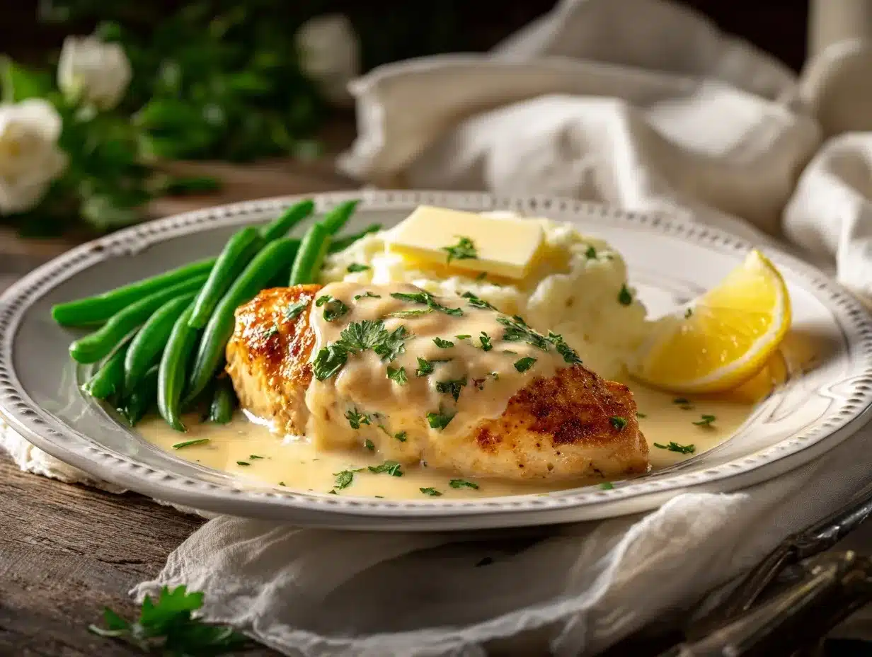 Chicken in White Wine Sauce preparation steps