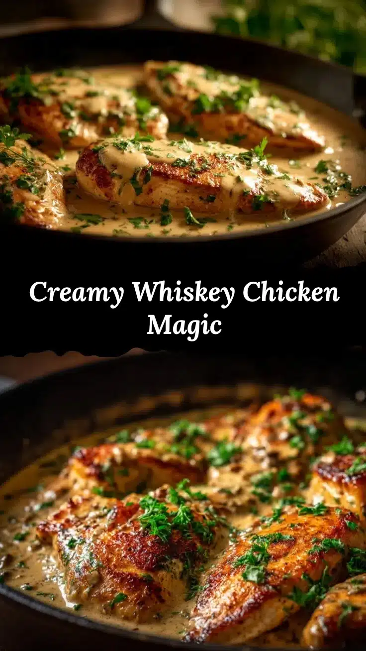 chicken whiskey cream sauce recipe
