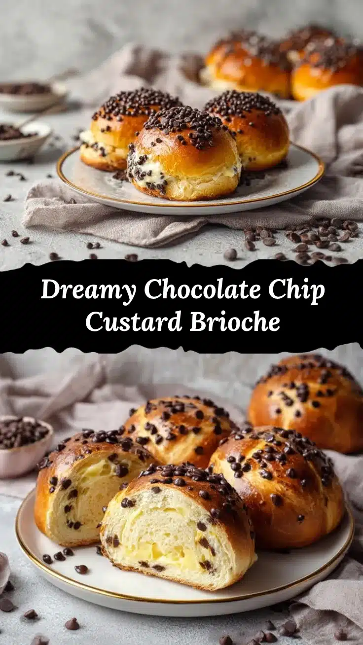 chocolate chip vanilla custard brioche recipe