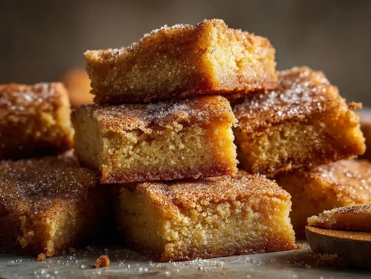 cinnamon sugar blondies preparation steps