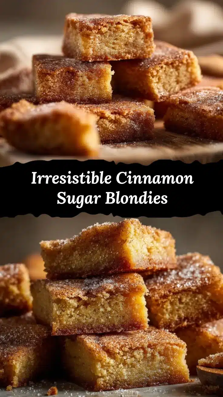 cinnamon sugar blondies recipe
