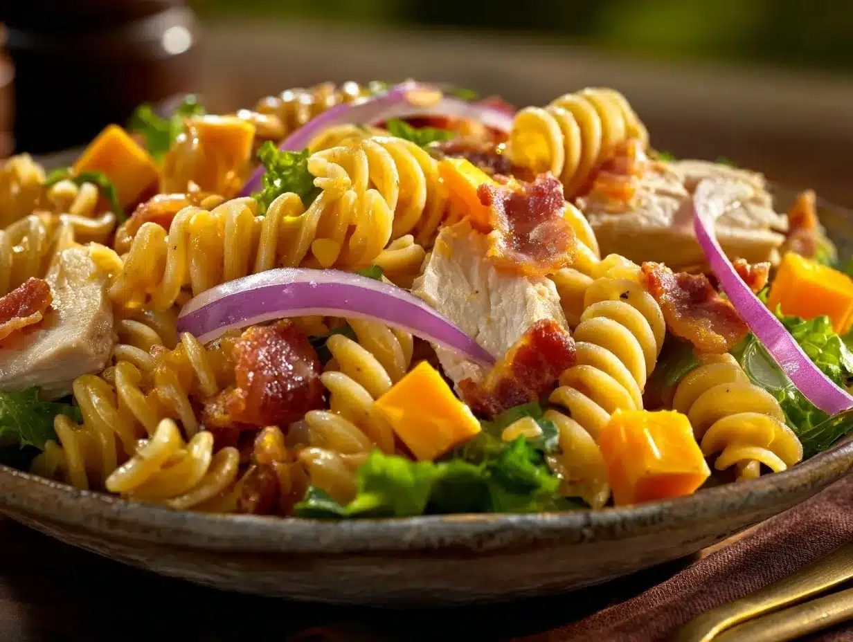 club sandwich pasta salad preparation steps