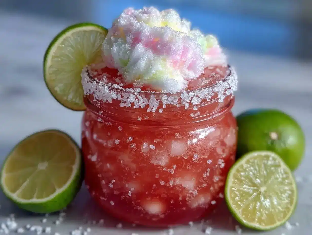 cotton candy margarita preparation steps
