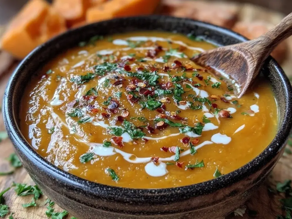 creamy butternut squash soup - featured image