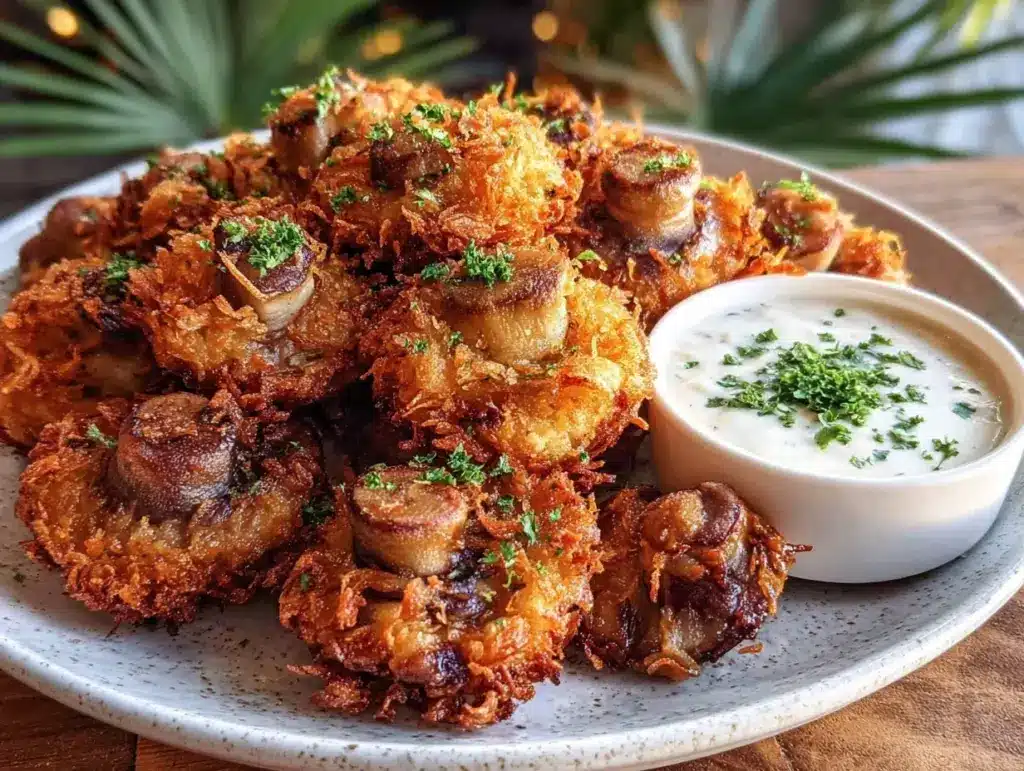 crispy champignons frits - featured image