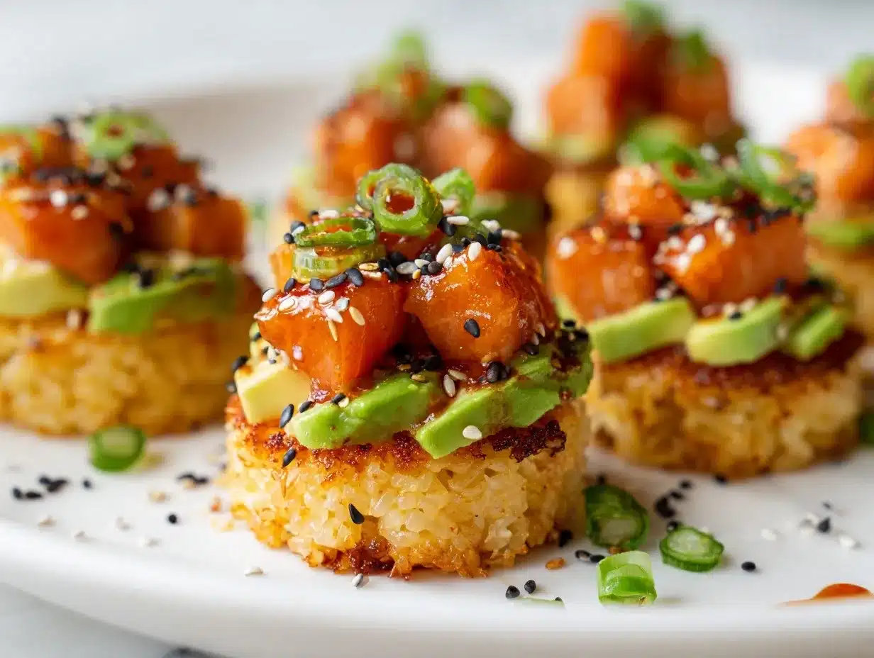 Crispy Salmon Rice Bites preparation steps