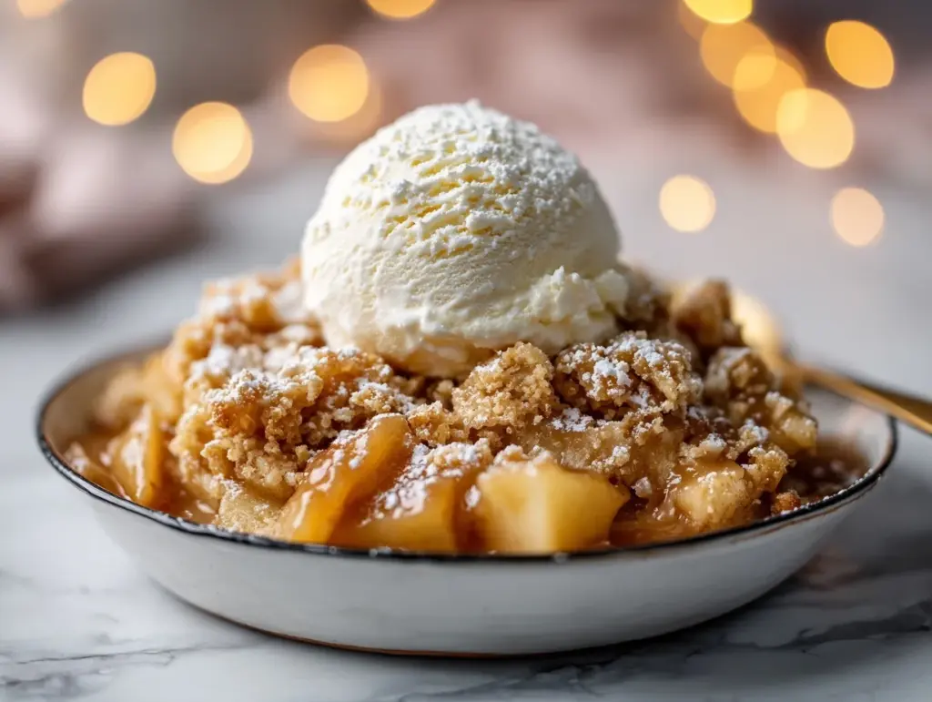 Crockpot Caramel Apple Dump Cake - featured image