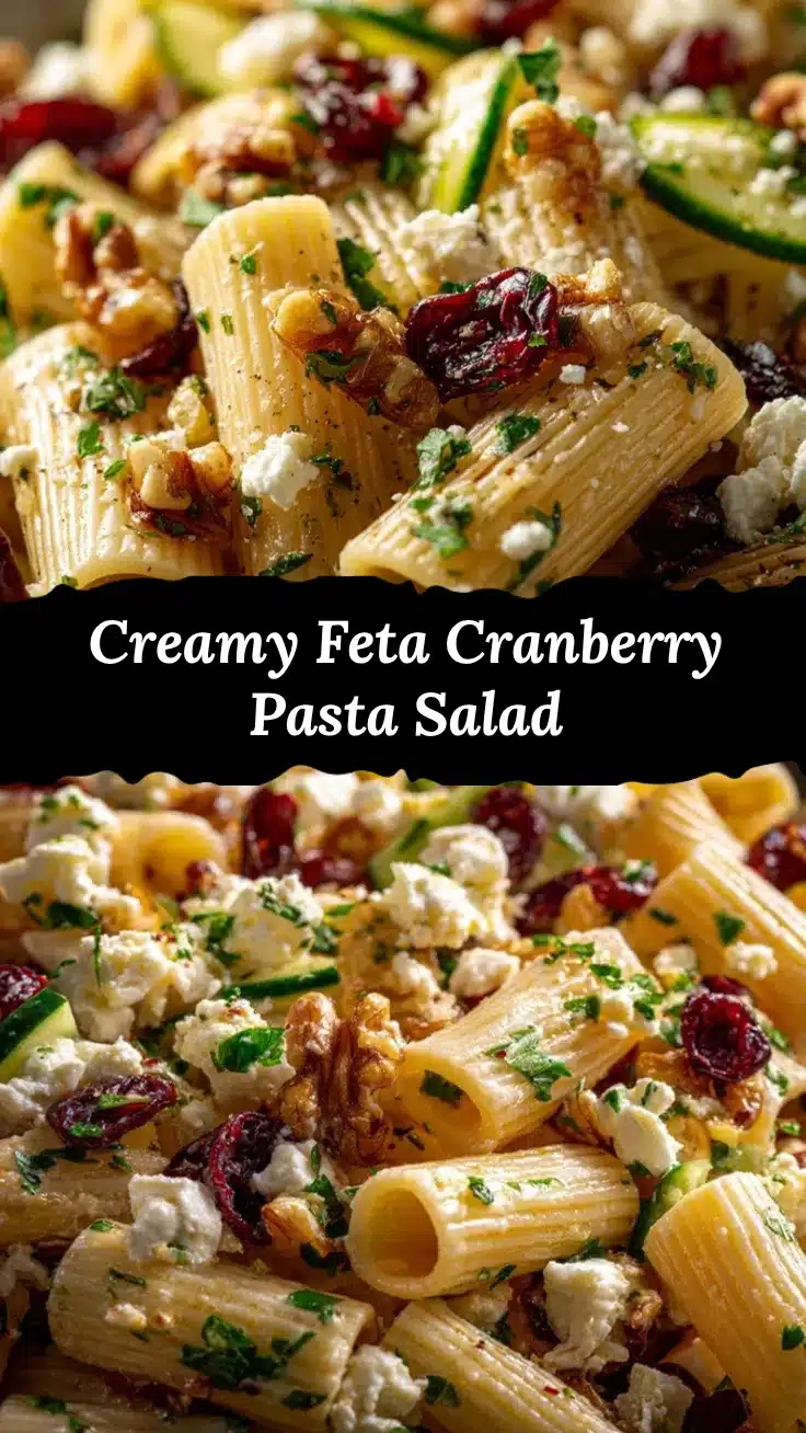 feta cranberry rigatoni salad recipe