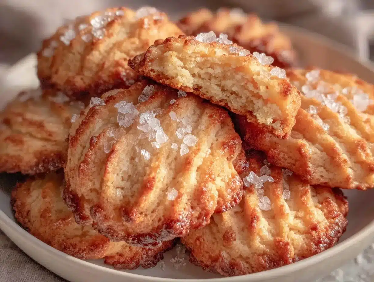 French salted butter cookies preparation steps