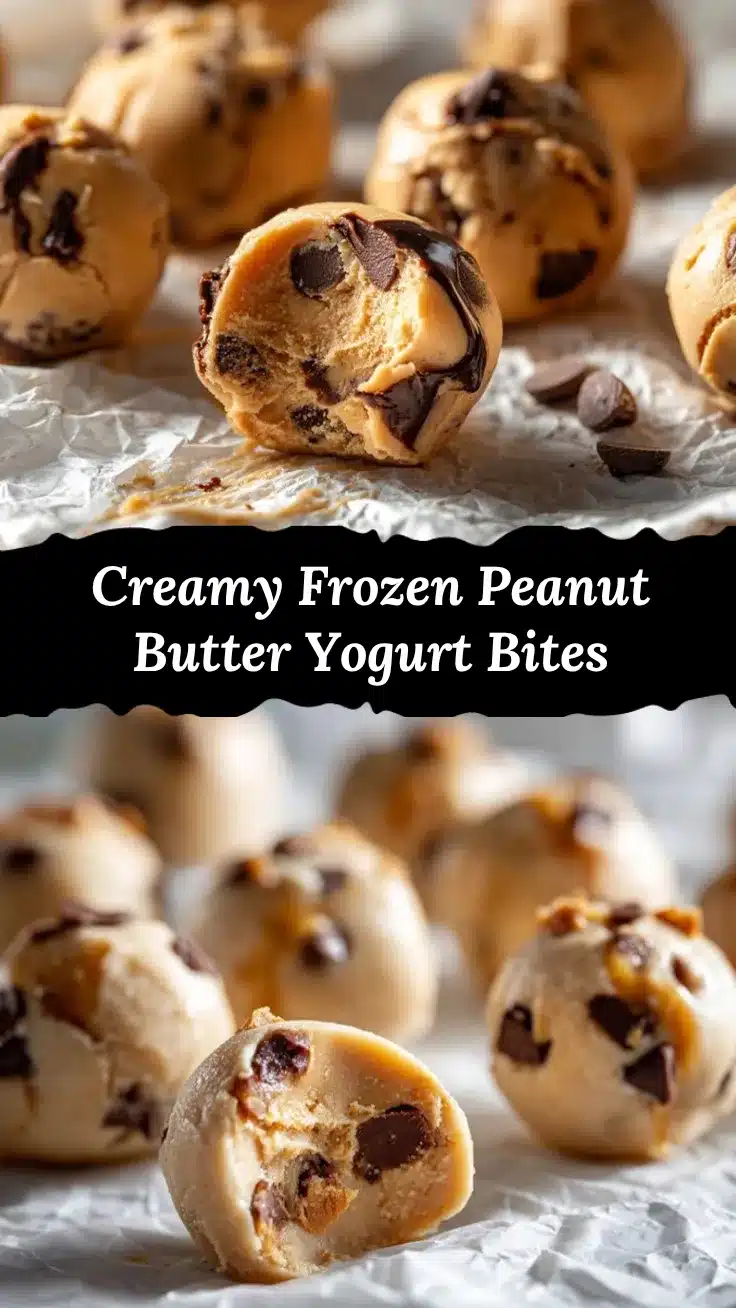 frozen Greek yogurt peanut butter bites recipe