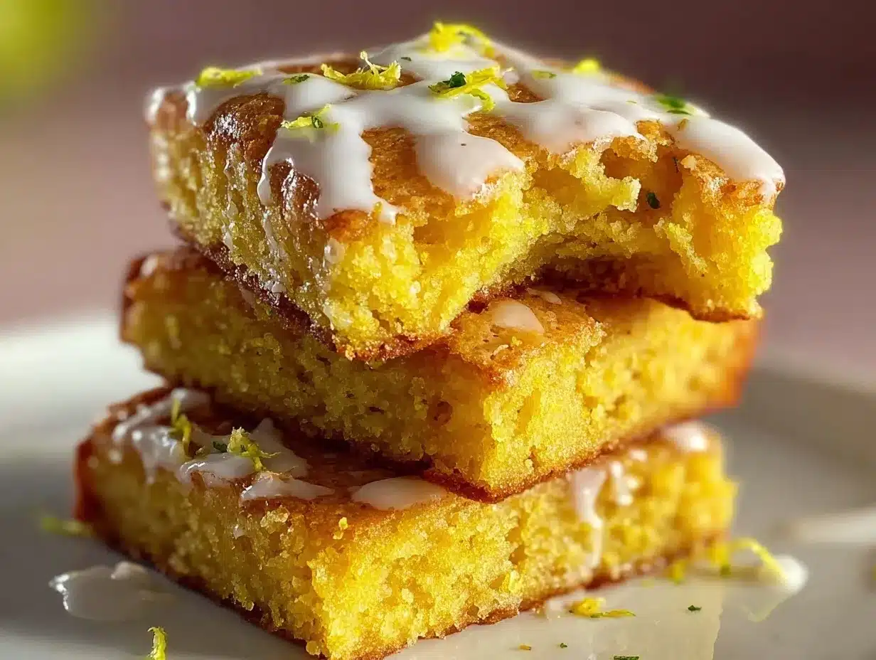 gluten-free lemon brownies preparation steps