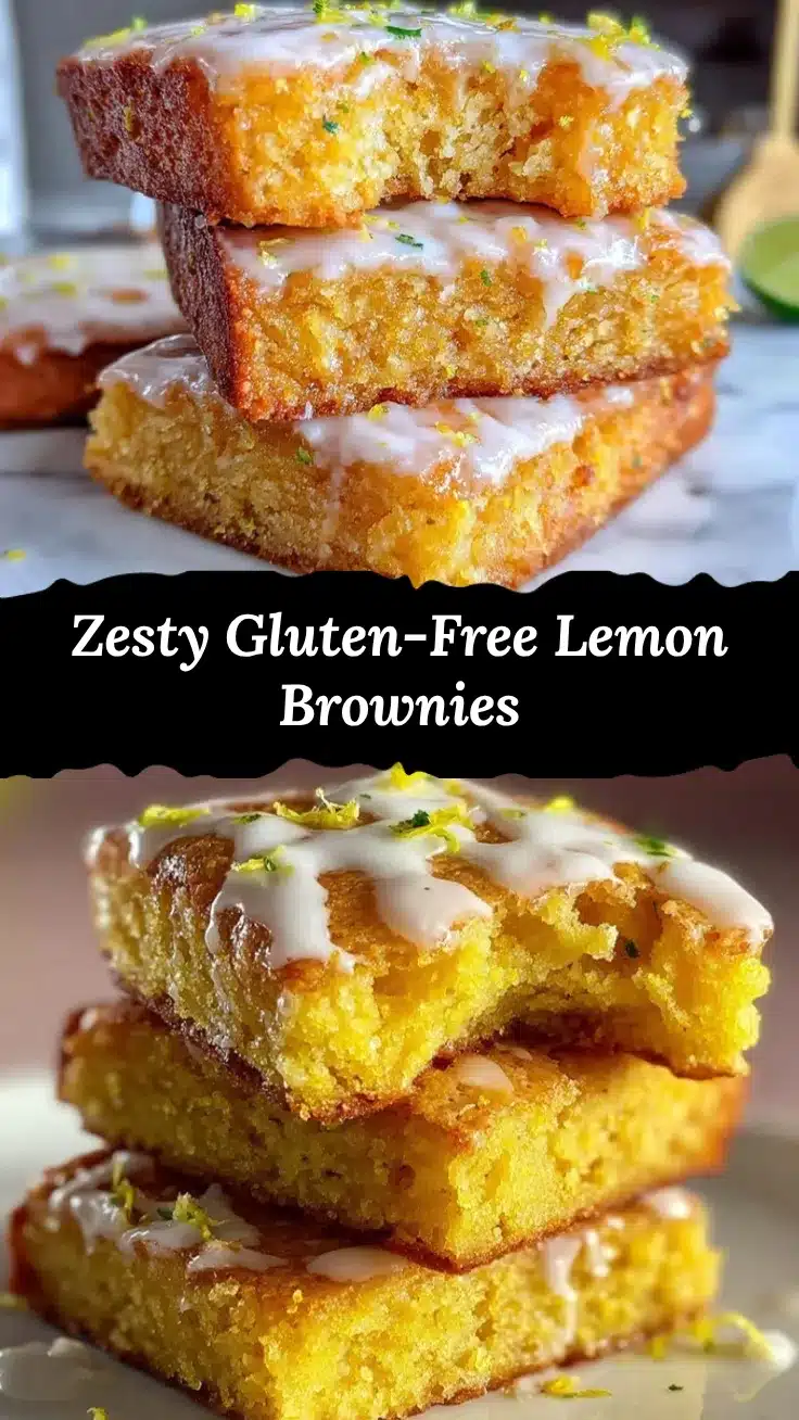 gluten-free lemon brownies recipe