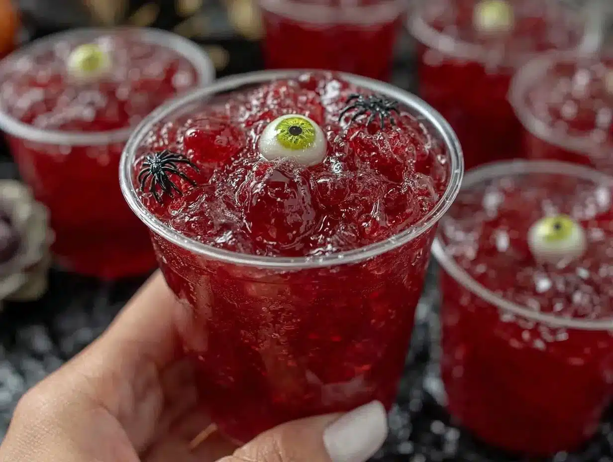 Halloween Eyeball Jello Shots preparation steps