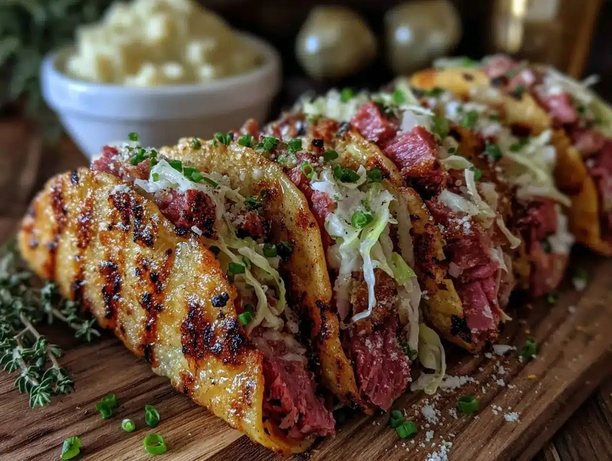 Irish tacos preparation steps
